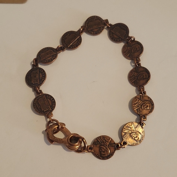 Mini Penny Copper Bracelet - Picture 1 of 7